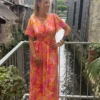 Robe longue colorée femme été rose jaune orange | Dream By C
