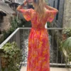 Robe longue colorée femme été rose jaune orange | Dream By C