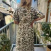 Robe longue grande taille kaki et chocolat | Dream By C