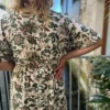 Robe longue grande taille kaki et chocolat | Dream By C