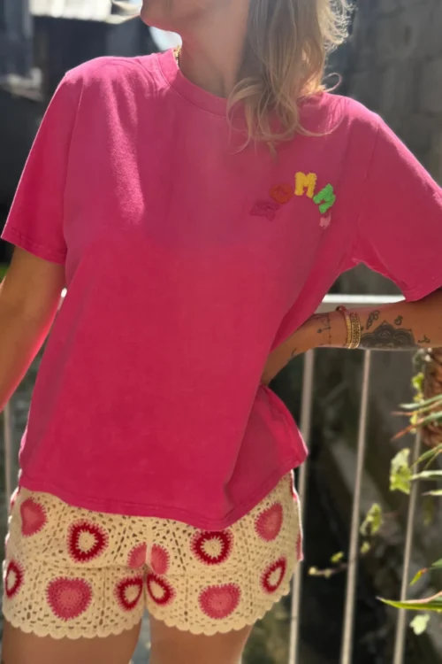 T-shirt MOMMY femme délavé moumoute | Dream By C