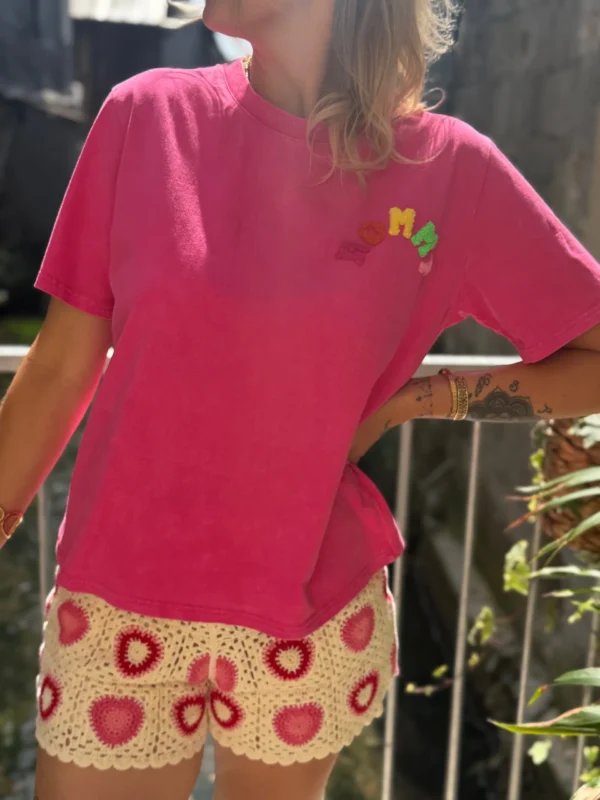 T-shirt MOMMY femme délavé moumoute | Dream By C