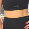 Brassière triple festonnée noire ALBÃ | Dream By C
