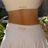 Brassière festonnée dos croisé blanche ALBA | Dream By C