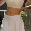 Brassière festonnée dos croisé blanche ALBA | Dream By C