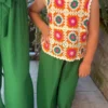 Débardeur crochet rosace enfant multicolore | Dream By C