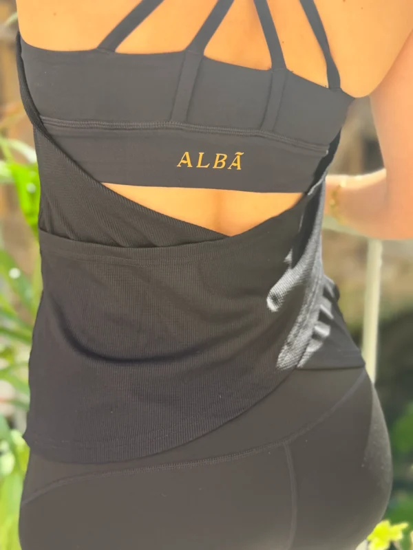 Débardeur double bretelles chocolat ALBA | Dream By C