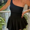 Débardeur fleur relief bretelle ALBA | Dream By C