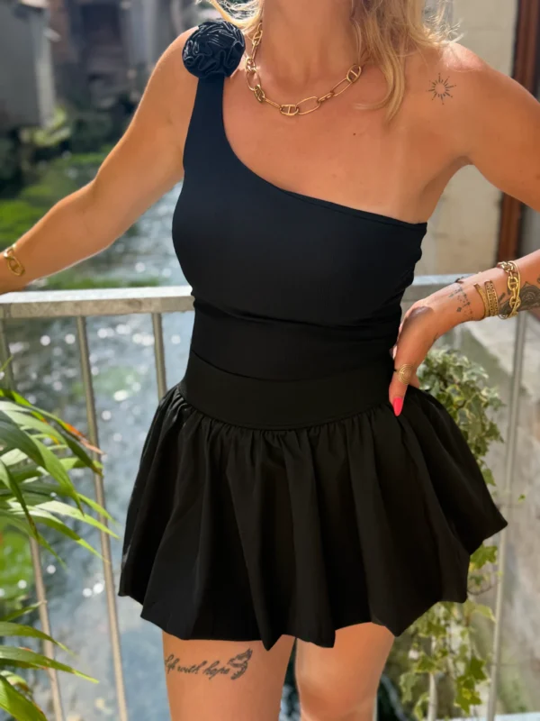 Débardeur fleur relief bretelle ALBA | Dream By C