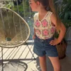 Débardeur crochet fleuri enfant été | Dream By C