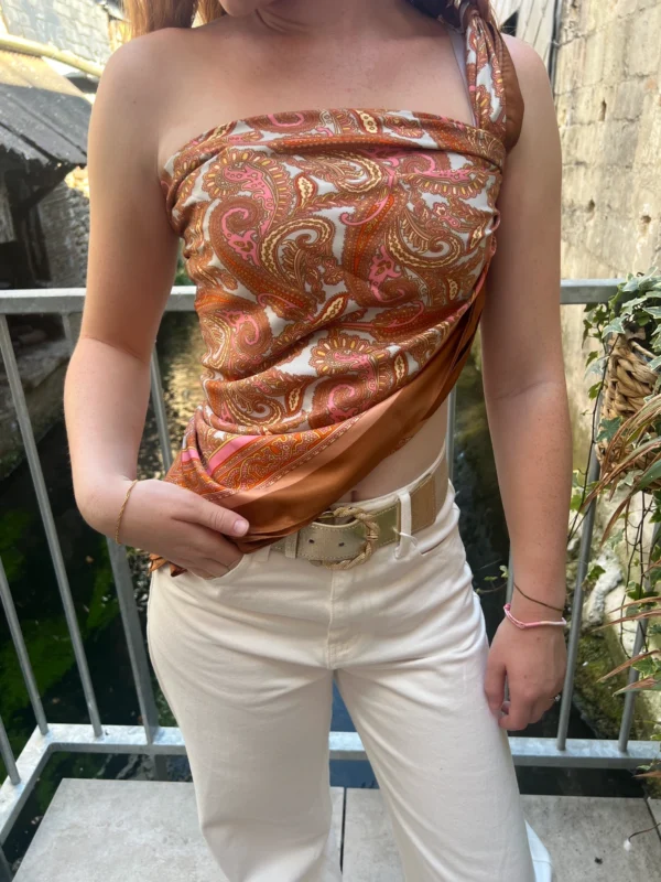 Foulard satiné rectangle femme 90x180 | Dream By C