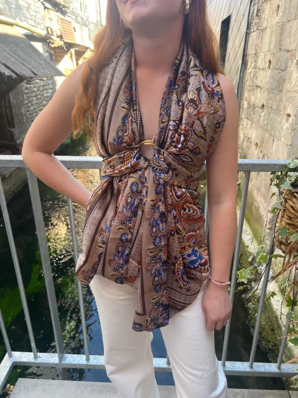 Foulard satiné rectangle femme 90x180 | Dream By C