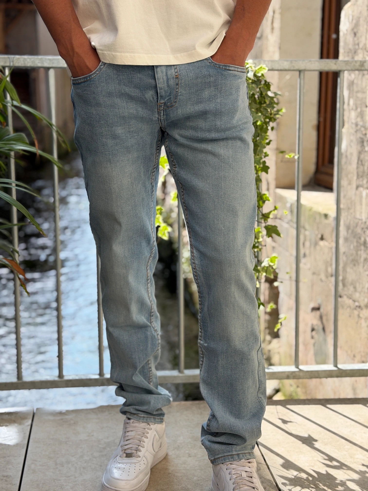 Jean Blend bleu clair regular fit hommes