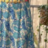 Jupe Paisley Bleue Fendue - Longue Doublée | Dream By C