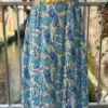 Jupe Paisley Bleue Fendue - Longue Doublée | Dream By C