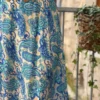 Jupe Paisley Bleue Fendue - Longue Doublée | Dream By C