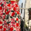 Jupe Longue Fendue Fleurie - Vert/Bleu & Rose | Dream By C