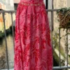 Jupe longue fendue rose rouge femme | Dream By C