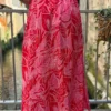 Jupe longue fendue rose rouge femme | Dream By C