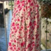 Jupe Fleurs Roses Fendue - Longue Doublée | Dream By C