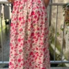Jupe Fleurs Roses Fendue - Longue Doublée | Dream By C