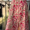 Jupe Fleurs Roses Fendue - Longue Doublée | Dream By C