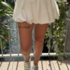 Jupe short ALBA noir blanc Spring | Dream By C