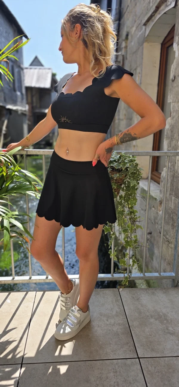 Jupe short festonnée femme ALBA | Dream By C