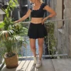 Jupe short festonnée femme ALBA | Dream By C