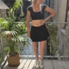 Jupe short festonnée femme ALBA | Dream By C