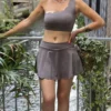 Jupe short festonnée femme ALBA | Dream By C