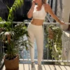 Legging gainant blanc femme ALBA | Dream By C