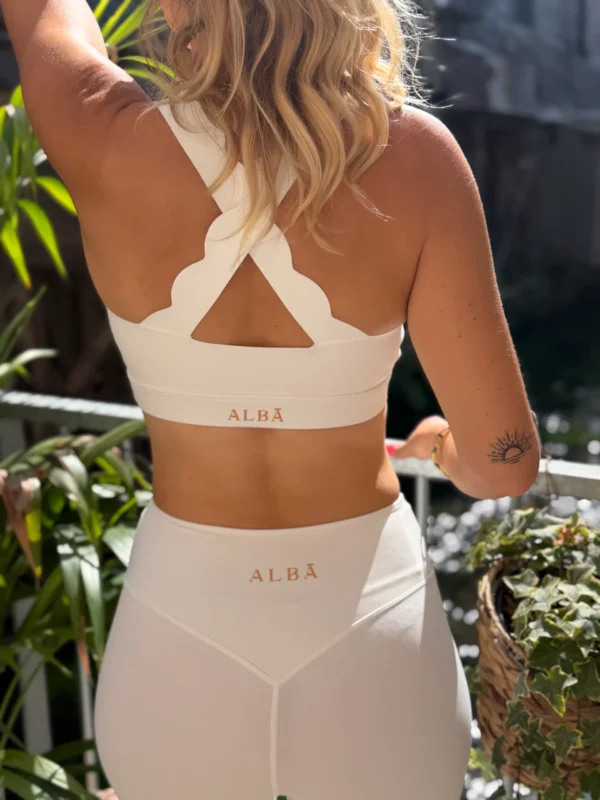 Legging gainant blanc femme ALBA | Dream By C