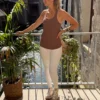 Legging gainant blanc femme ALBA | Dream By C