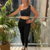 Legging taille haute festonné ALBA | Dream By C
