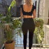 Legging taille haute festonné ALBA | Dream By C