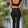 Pantalon gainant évasé sport ALBA | Dream By C