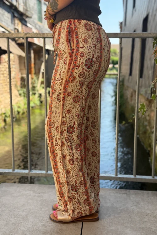 Pantalon Fluide Terracotta - Bohème Beige | Dream By C