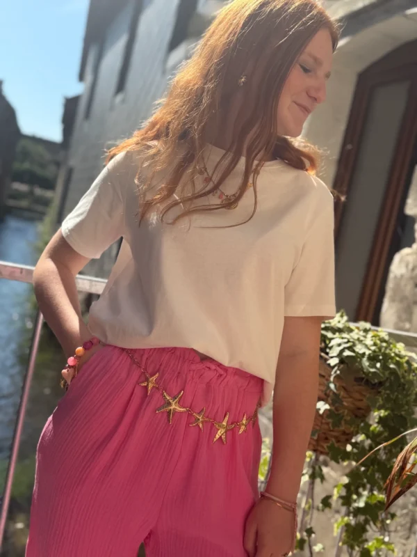 pantalon gaze coton rosePantalon Gaze Coton Rose | Dream By C
