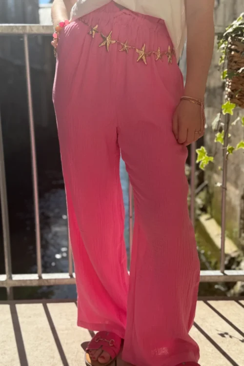 pantalon gaze coton rosePantalon Gaze Coton Rose | Dream By C