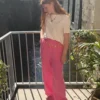 pantalon gaze coton rosePantalon Gaze Coton Rose | Dream By C