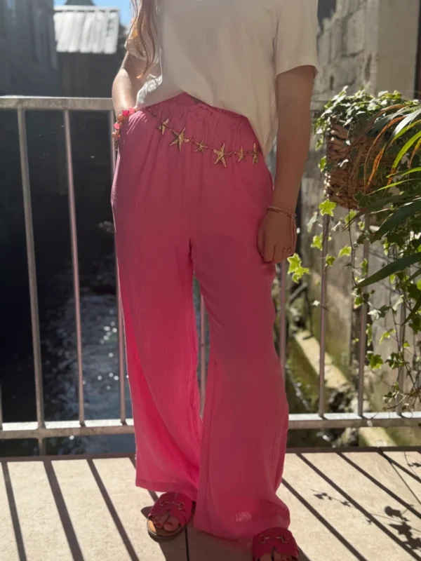 pantalon gaze coton rosePantalon Gaze Coton Rose | Dream By C