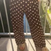 Pantalon fluide marron pois femme | Dream By C
