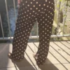 Pantalon fluide marron pois femme | Dream By C