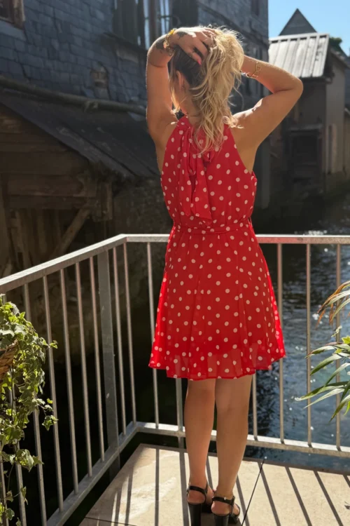 Robe Rouge Pois Blancs - Esprit Parisien | Dream By C