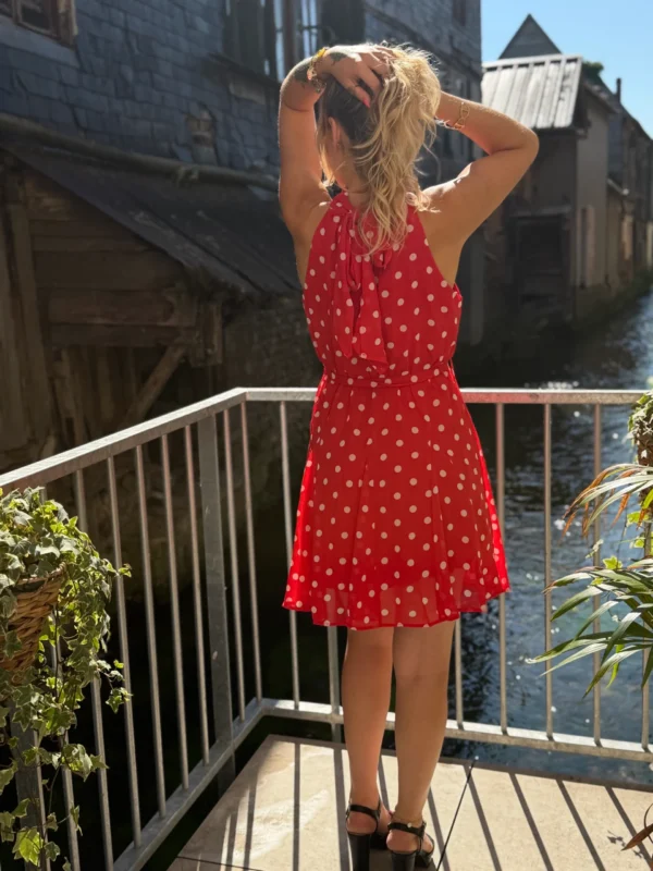 Robe Rouge Pois Blancs - Esprit Parisien | Dream By C