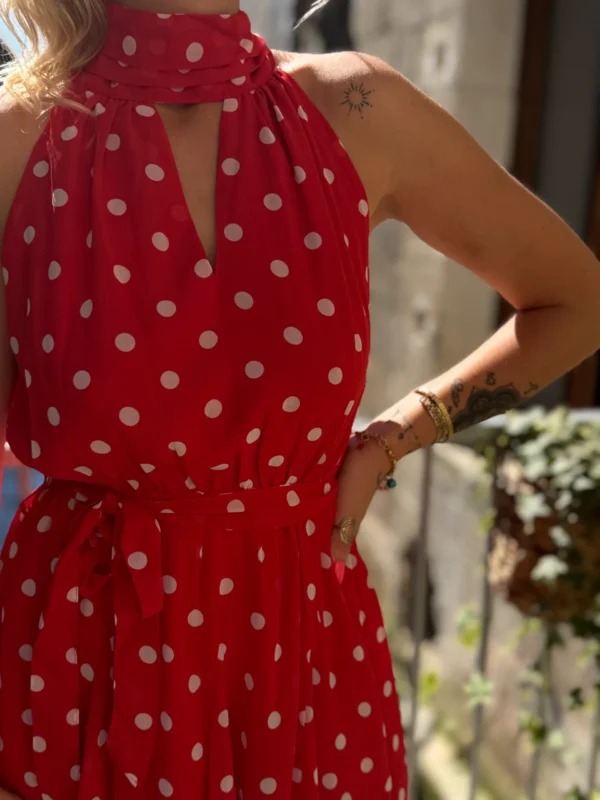 Robe Rouge Pois Blancs - Esprit Parisien | Dream By C