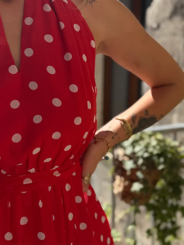 Robe Rouge Pois Blancs - Esprit Parisien | Dream By C