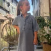 Robe jean femme cœur doré bleu délavé | Dream By C