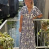 Robe longue blanche bleue femme | Dream By C